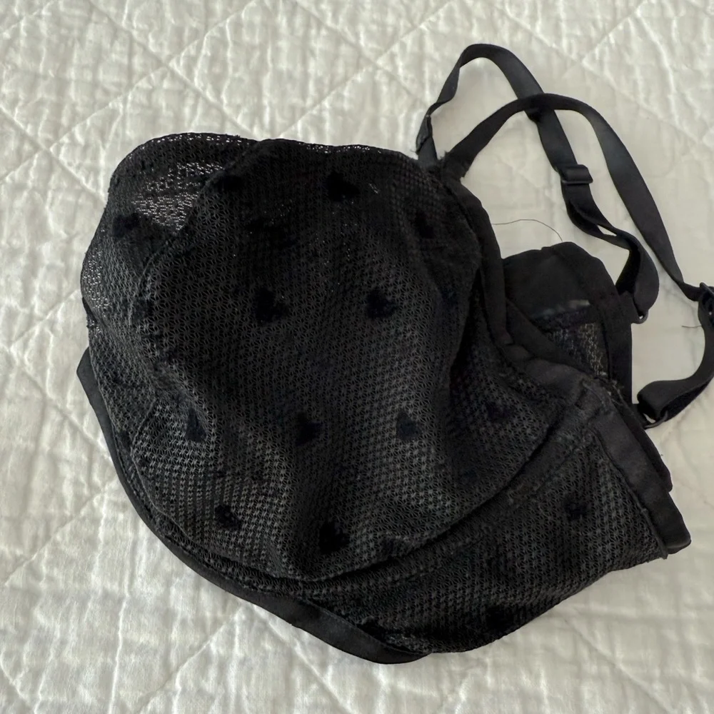 Calvin Klein Black Underwire Bra with Adjustable Straps